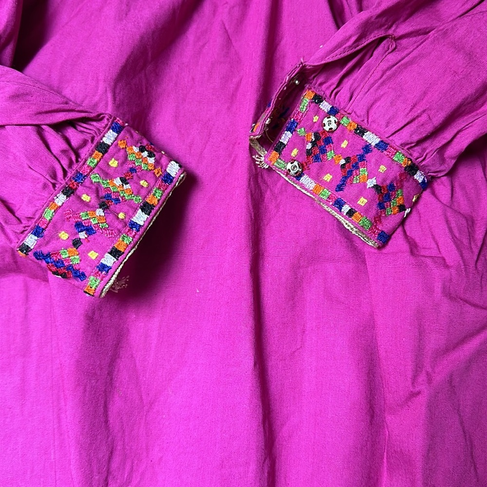 VTG 70s hippie Indian dress - Picture 4 of 10